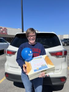 Joy Beatty with her award. Submitted photo.